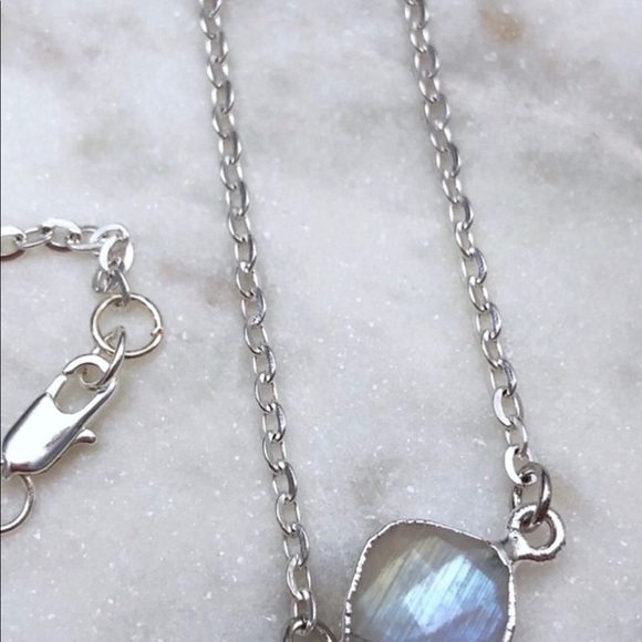  Rainbow Moonstone Necklace - Picture 7 of 8